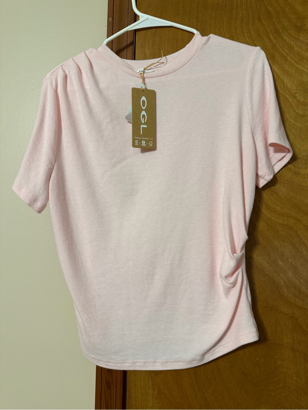 OGL Women's Light Pink Short Sleeve Tee